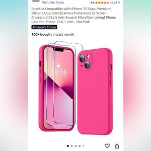 Hot Pink iPhone 13 Case